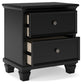 Lanolee  Panel Bed With Mirrored Dresser And Nightstand