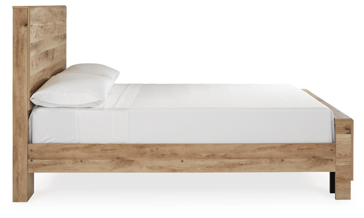 Hyanna  Panel Bed, Dresser And Mirror