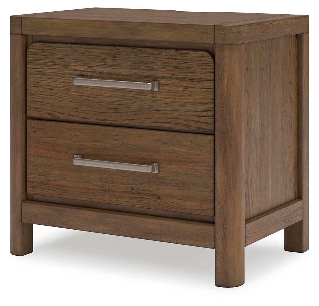 Cabalynn California  Panel Bed With Storage With Mirrored Dresser, Chest And Nightstand