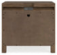 Cabalynn California  Panel Bed With Storage With Mirrored Dresser And Nightstand