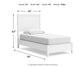 Binterglen  Panel Bed With Mirrored Dresser
