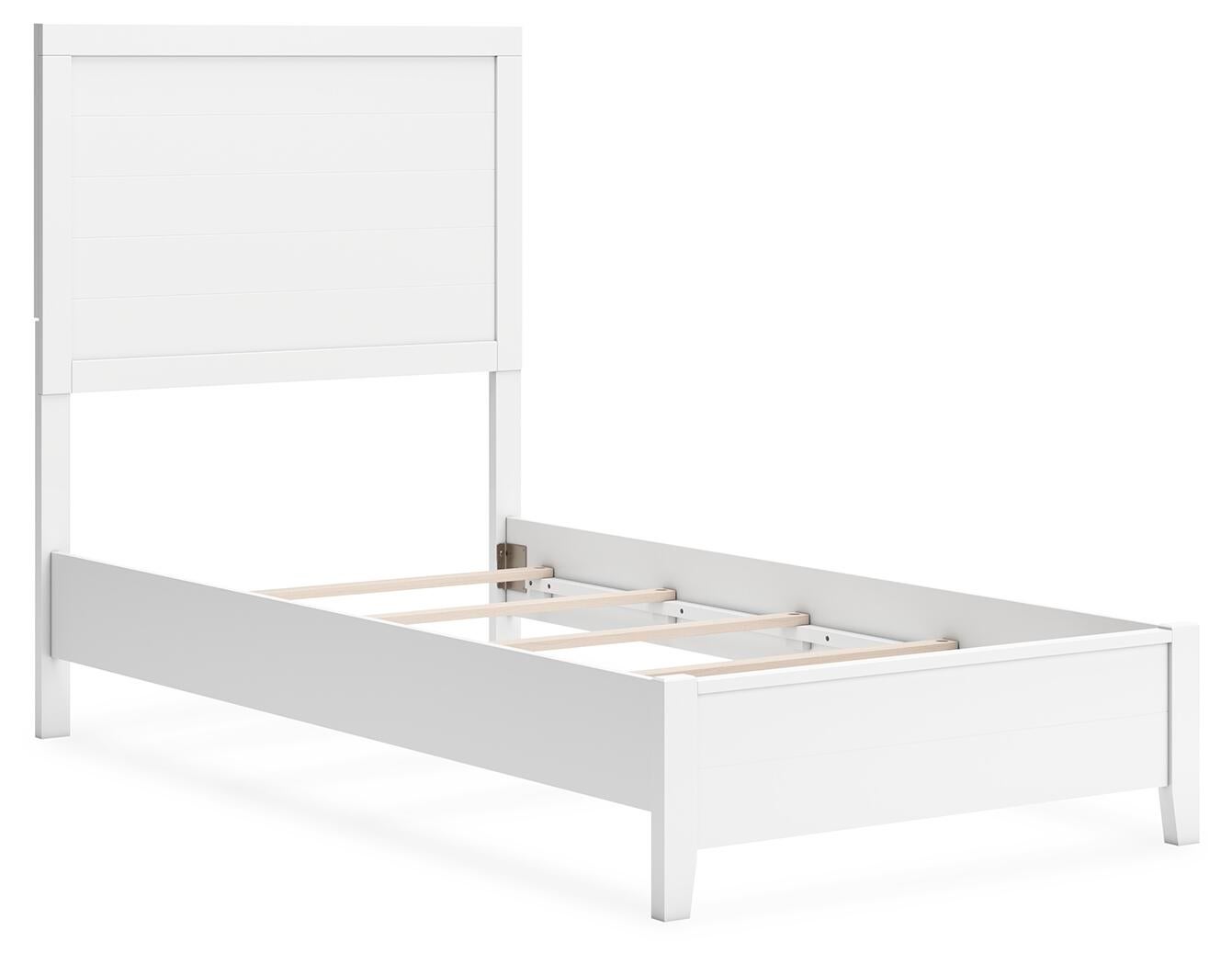 Binterglen  Panel Bed With Mirrored Dresser And Nightstand
