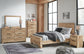 Hyanna  Panel Bed, Dresser, Mirror, Chest And Nightstand