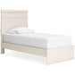 Stelsie  Panel Bed With Mirrored Dresser And Nightstand