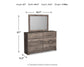 Ralinksi  Panel Bed With Mirrored Dresser And Nightstand