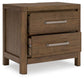 Cabalynn  Panel Bed With Storage With Mirrored Dresser And Nightstand