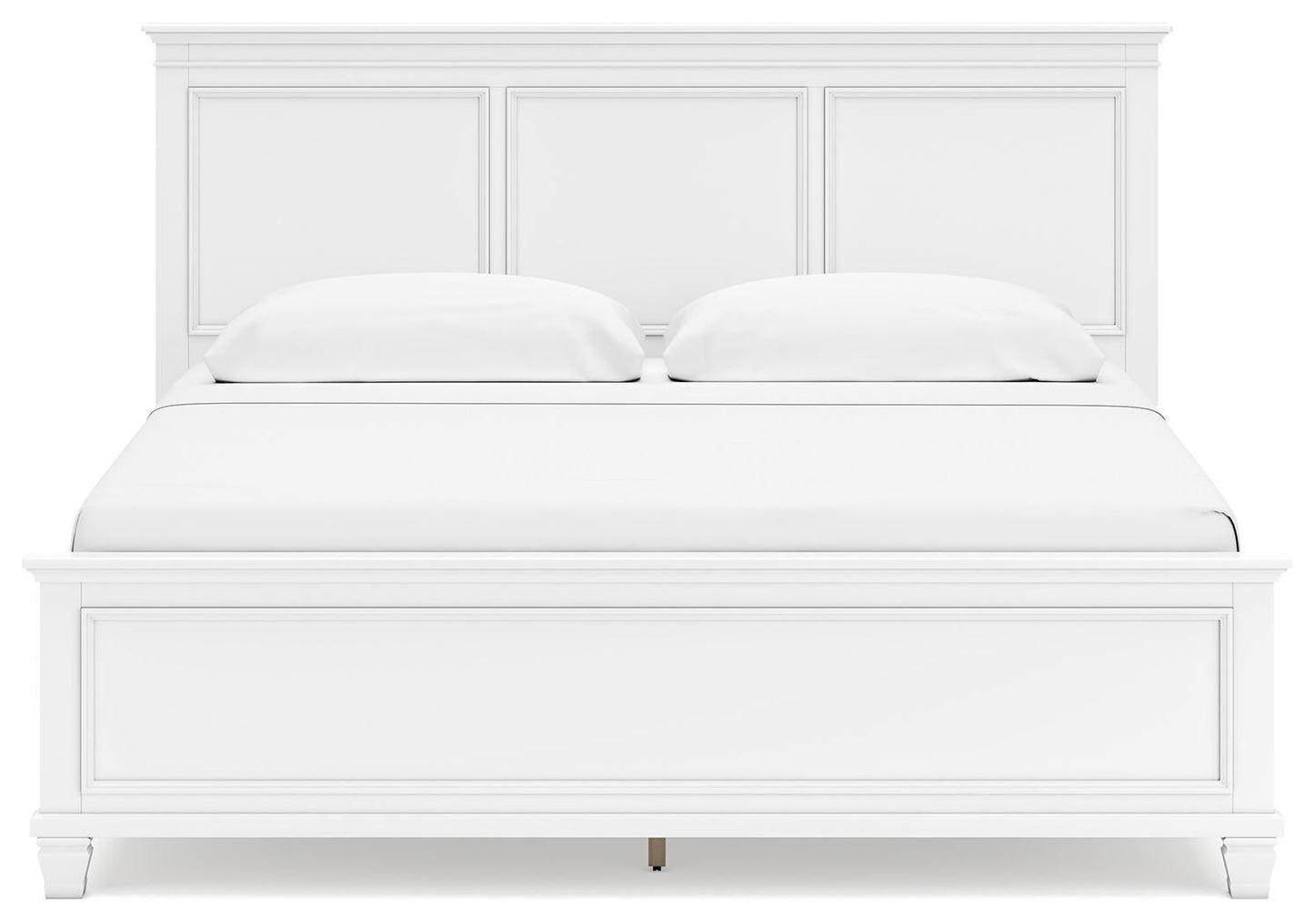 Fortman  Panel Bed With Mirrored Dresser, Chest And Nightstand