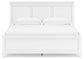 Fortman  Panel Bed With Mirrored Dresser, Chest And Nightstand