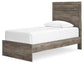 Ralinksi  Panel Bed With Mirrored Dresser, Chest And Nightstand