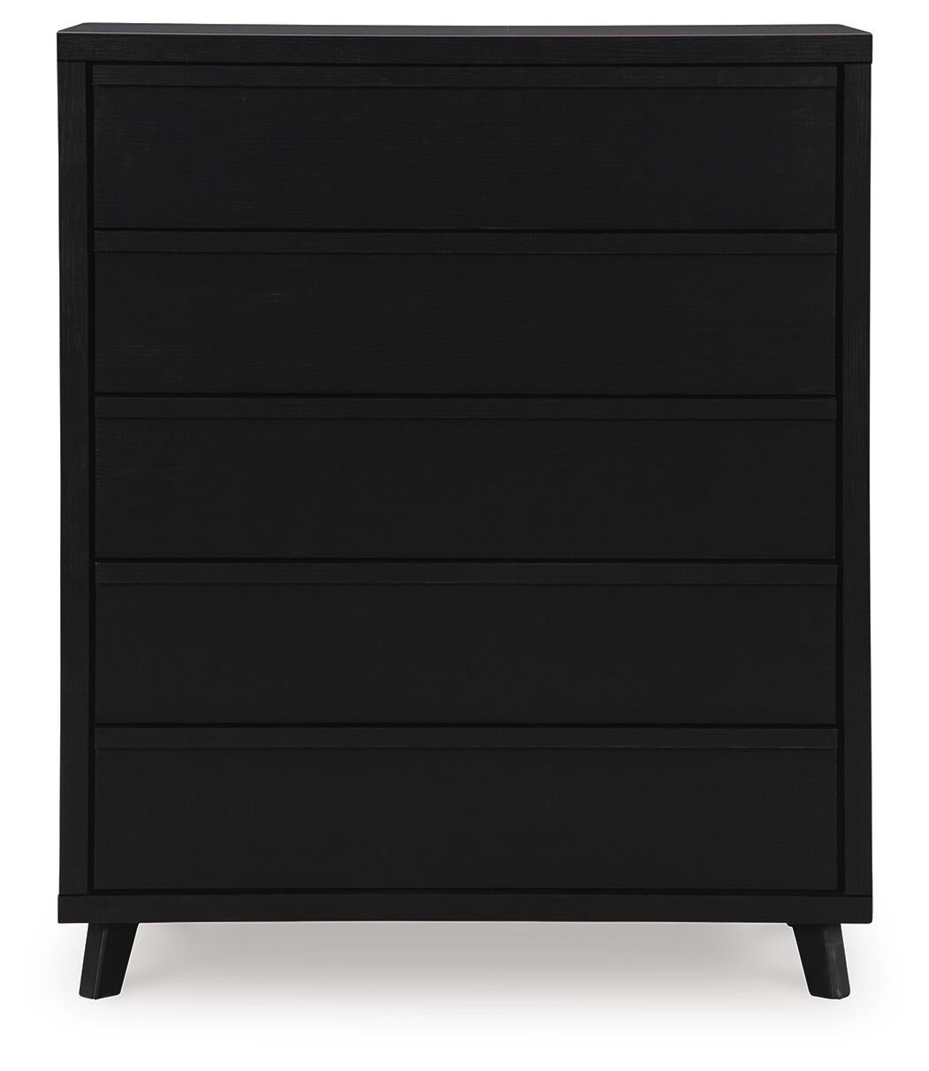 Danziar  Panel Headboard, Dresser, Mirror, Chest And Nightstand