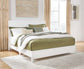 Binterglen  Panel Bed With Mirrored Dresser And Nightstand