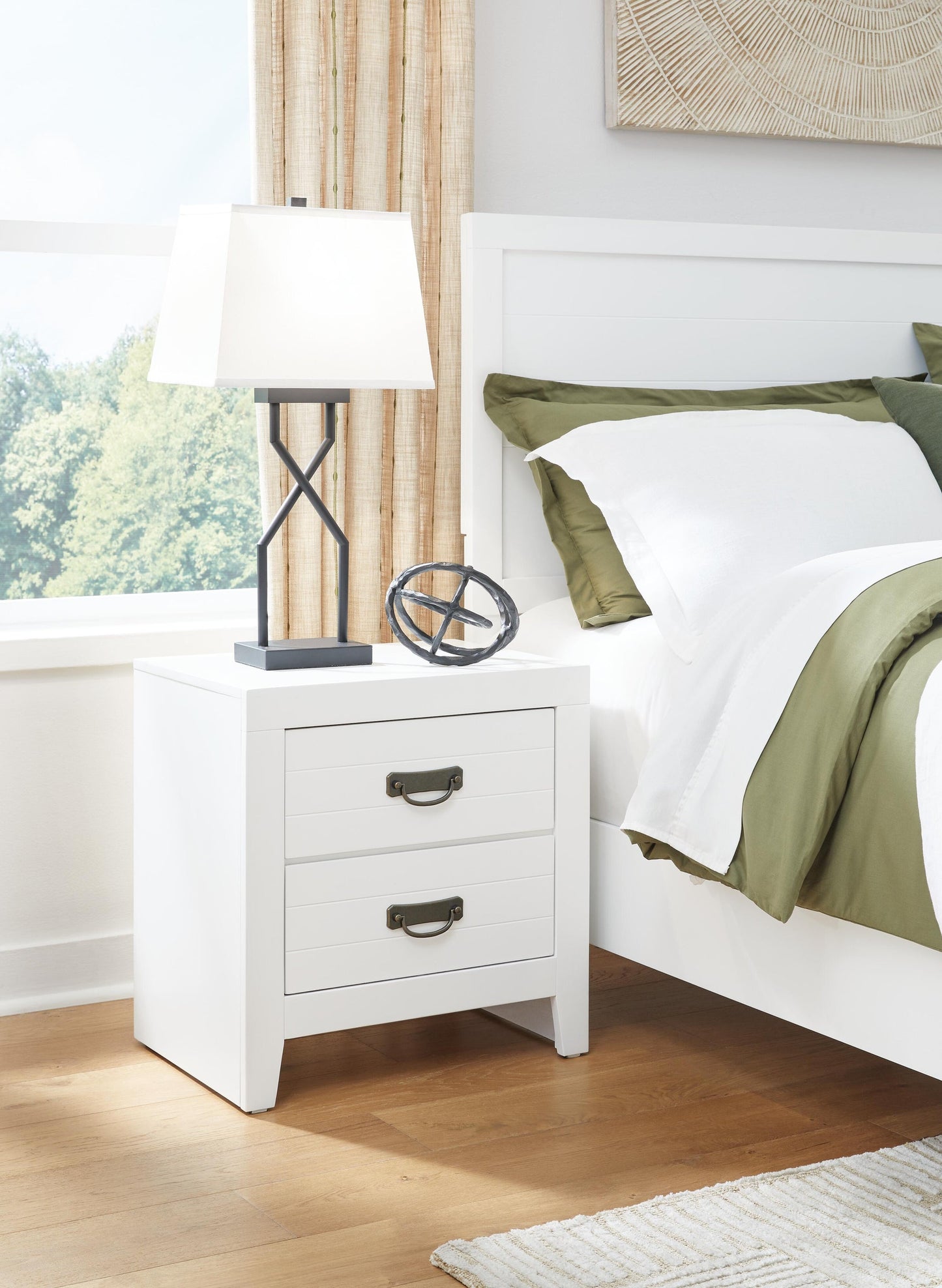 Binterglen  Panel Bed, Dresser, Mirror, Chest And Nightstand