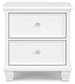 Fortman  Panel Bed With Mirrored Dresser And Nightstand
