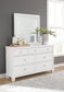 Fortman California  Panel Bed With Mirrored Dresser, Chest And Nightstand