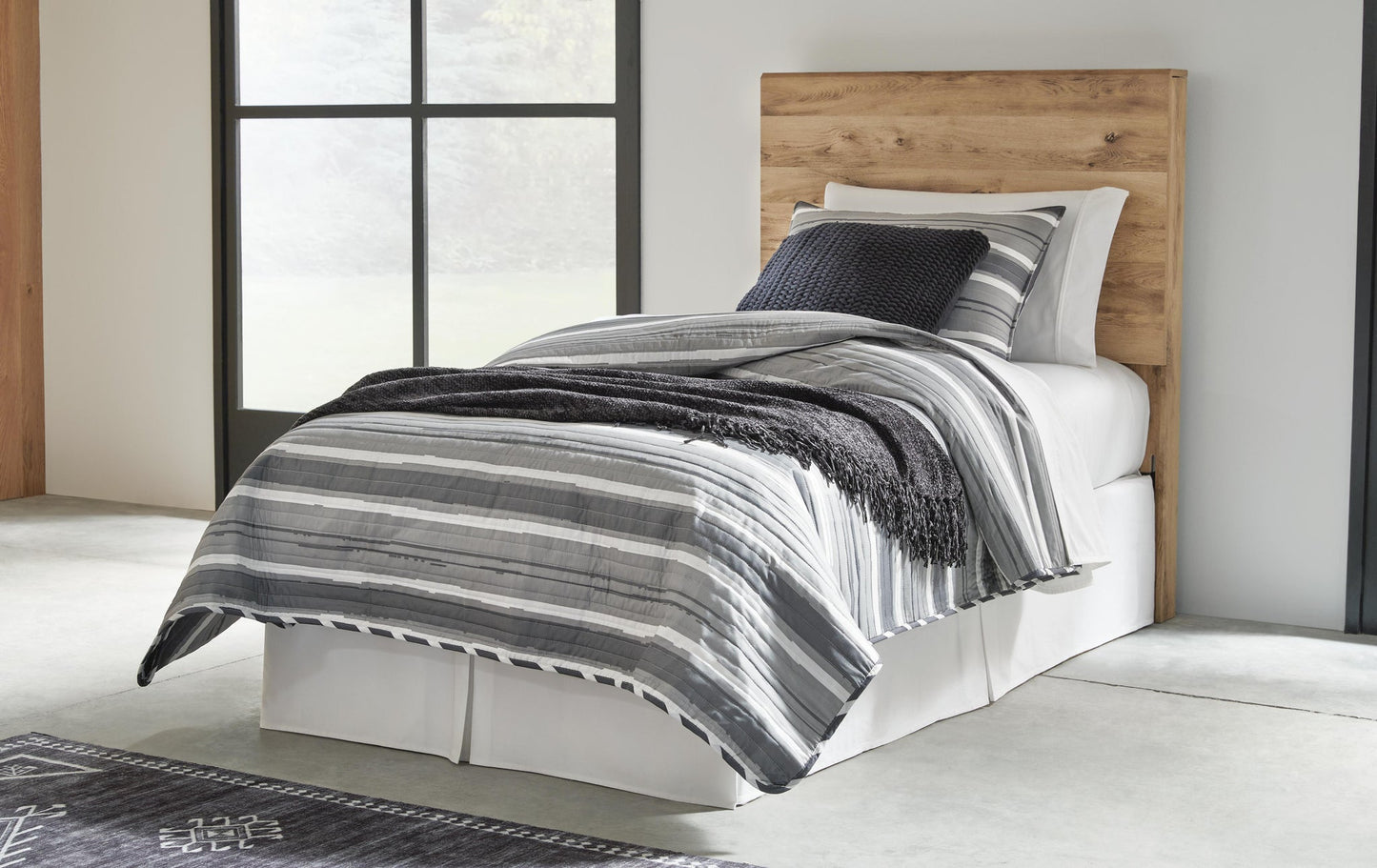 Hyanna  Panel Headboard, Dresser And Mirror