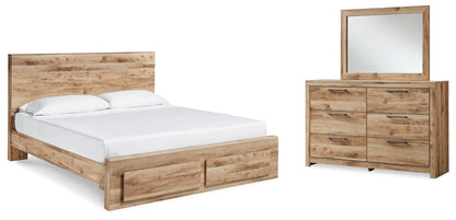 Hyanna  Panel Storage Bed, Dresser And Mirror