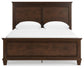 Danabrin  Panel Bed With Mirrored Dresser, Chest And Nightstand