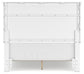 Fortman  Panel Bed With Mirrored Dresser And Nightstand