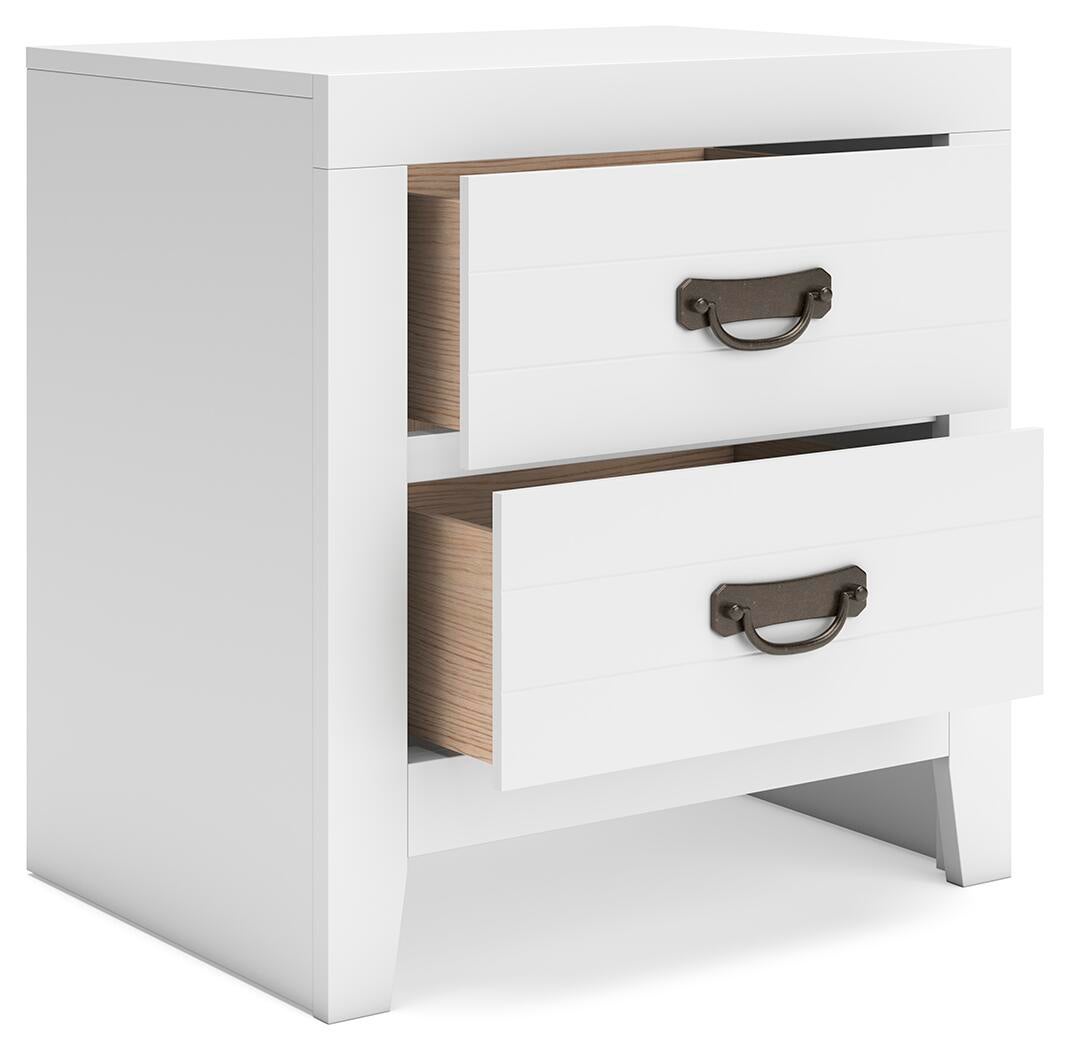 Binterglen  Panel Bed, Dresser, Mirror, Chest And Nightstand