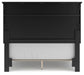 Lanolee  Panel Bed With Mirrored Dresser And Nightstand