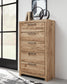 Hyanna  Panel Storage Bed With 1 Under Bed Storage Drawer, Dresser, Mirror, Chest And Nightstand