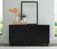 Danziar  Panel Headboard, Dresser, Mirror, Chest And Nightstand