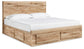 Hyanna  Panel Storage Bed With 1 Under Bed Storage Drawer, Dresser, Mirror And Nightstand
