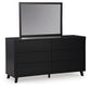 Danziar  Panel Bed, Dresser, Mirror, Chest And Nightstand