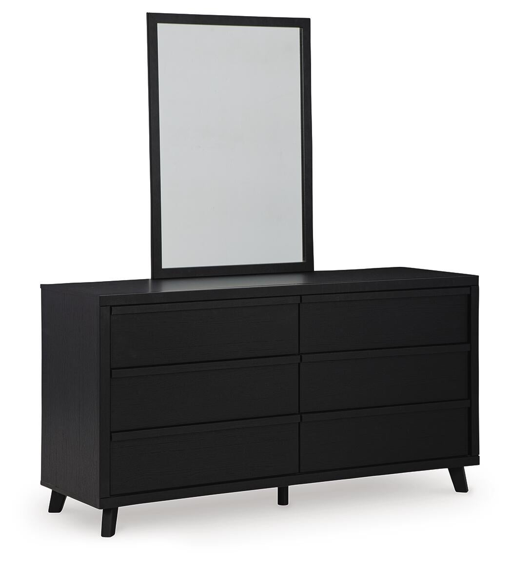 Danziar  Panel Bed, Dresser, Mirror, Chest And Nightstand