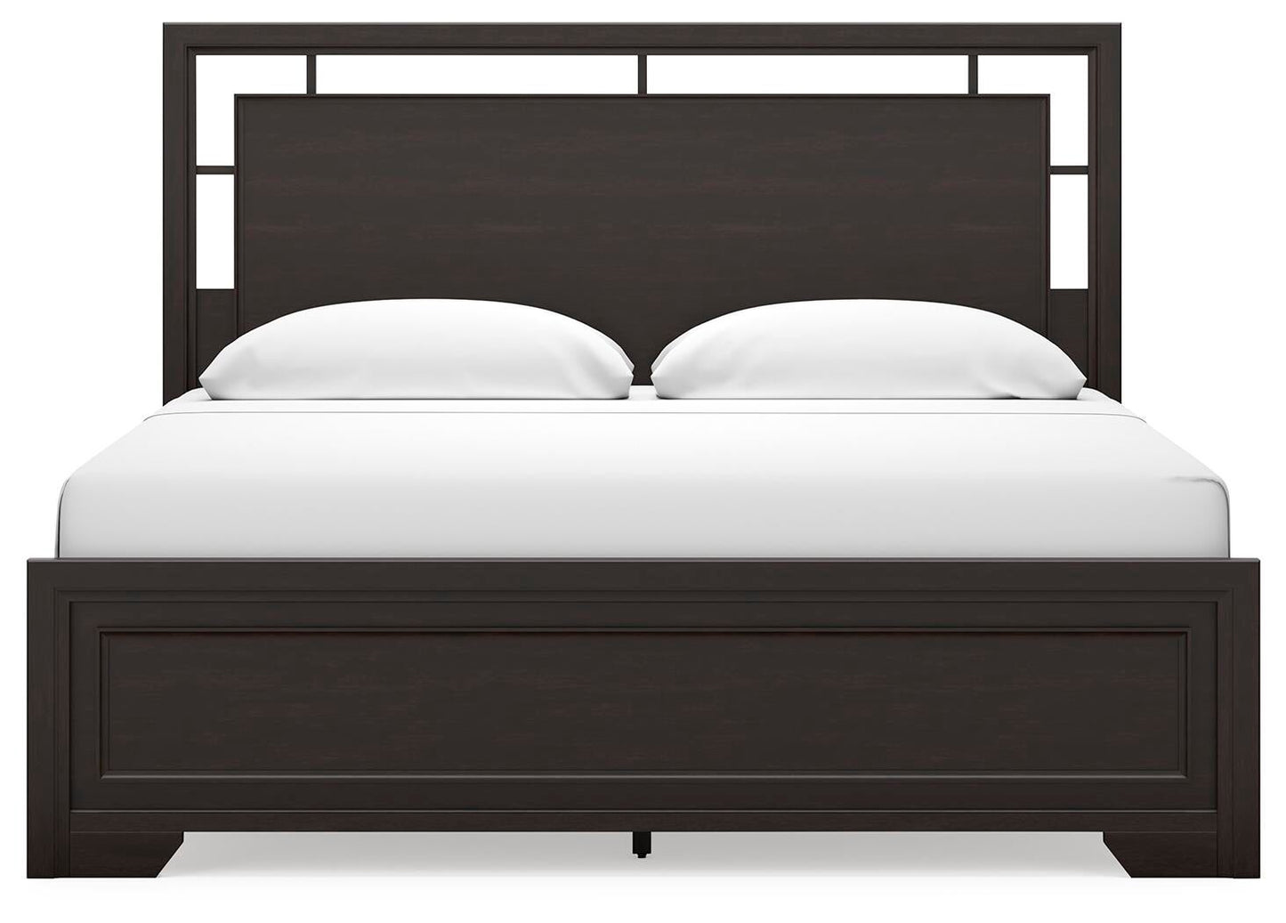 Covetown  Panel Bed With Mirrored Dresser