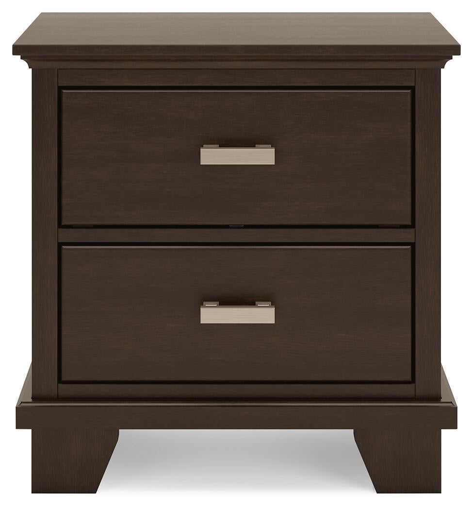 Covetown  Panel Bed, Dresser, Mirror, Chest And Nightstand