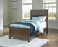 Danabrin  Panel Bed With Mirrored Dresser And Nightstand