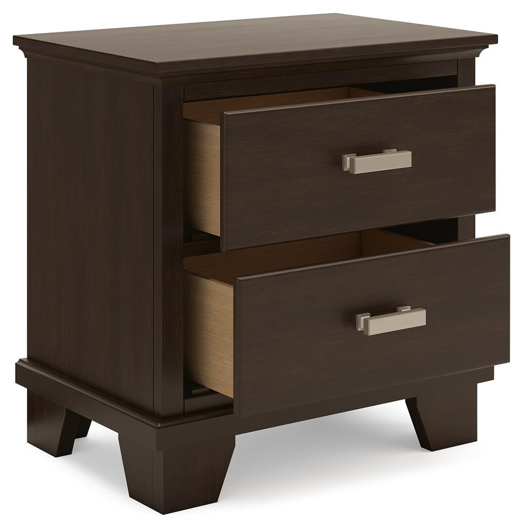 Covetown  Panel Bed, Dresser, Mirror, Chest And Nightstand