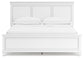 Fortman California  Panel Bed With Mirrored Dresser