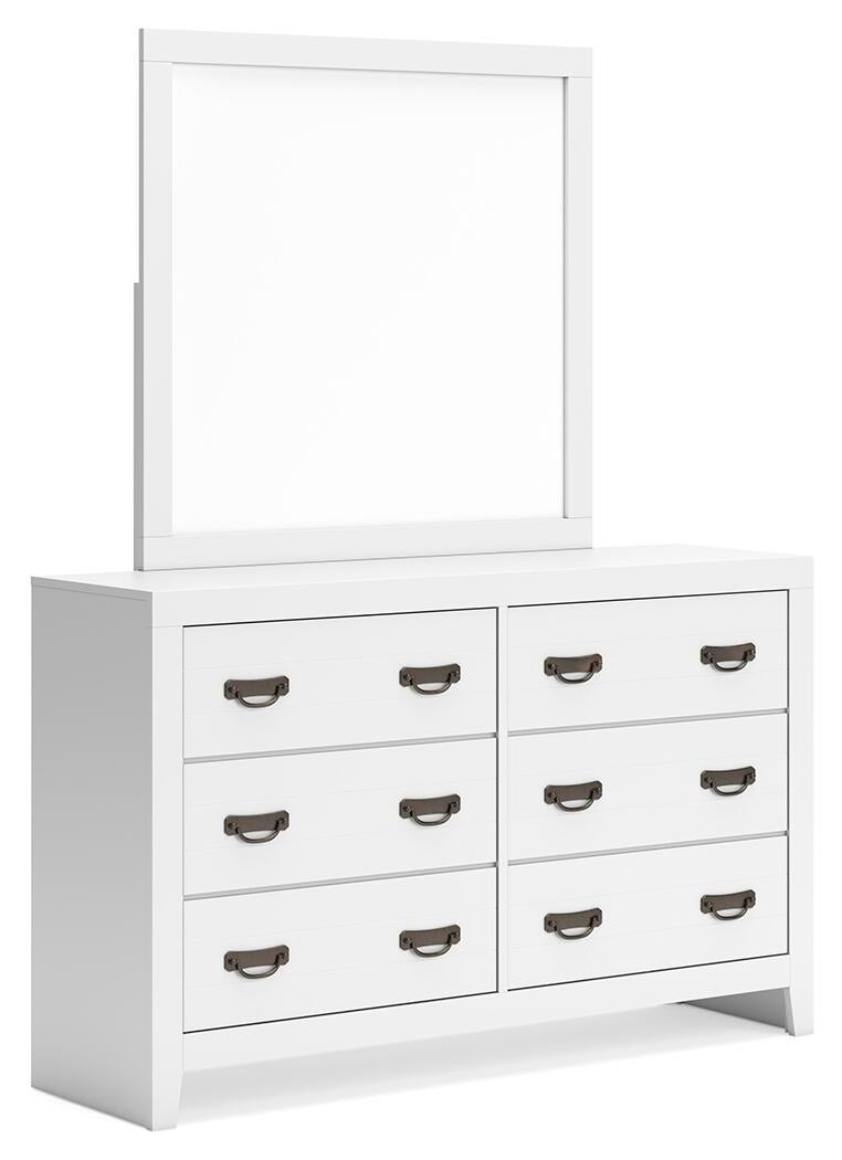 Binterglen  Panel Bed, Dresser, Mirror, Chest And Nightstand