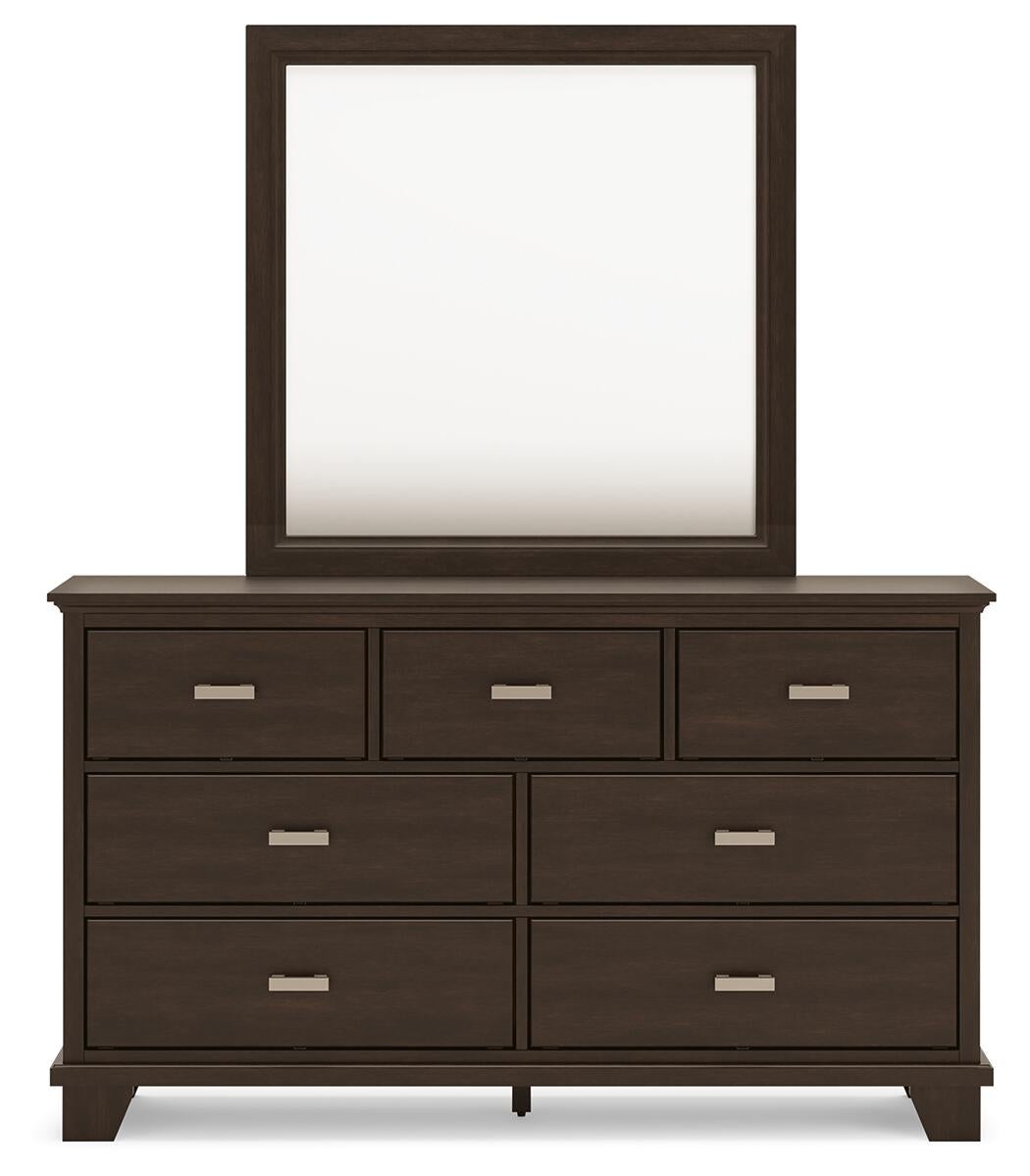 Covetown California  Panel Bed, Dresser, Mirror, Chest And Nightstand