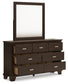 Covetown California  Panel Bed, Dresser, Mirror, Chest And Nightstand