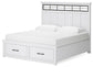 Ashbryn  Panel Storage Bed, Dresser, Mirror, Chest And Nightstand