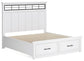Ashbryn  Panel Storage Bed, Dresser, Mirror, Chest And Nightstand