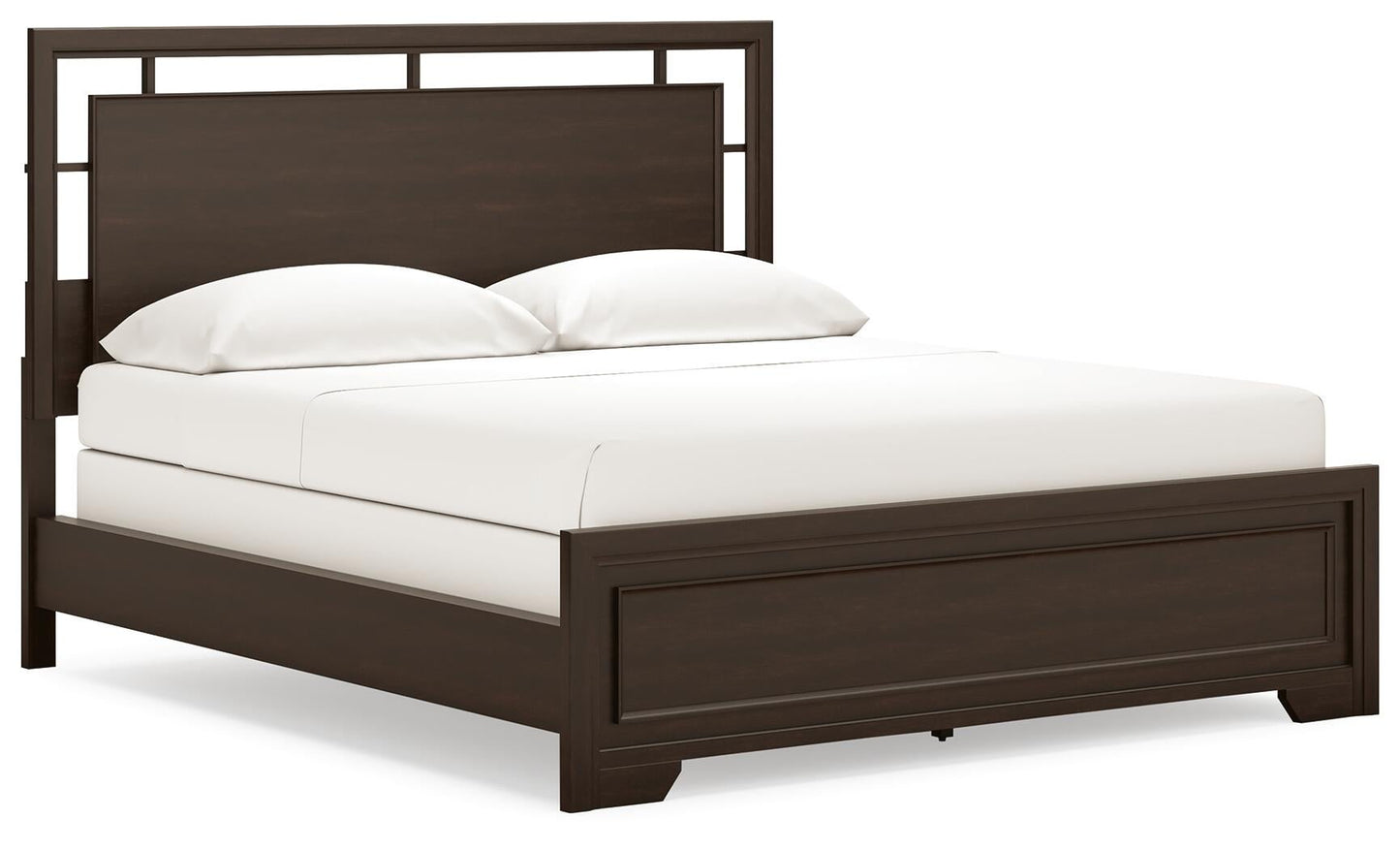 Covetown California  Panel Bed With Mirrored Dresser And Nightstand