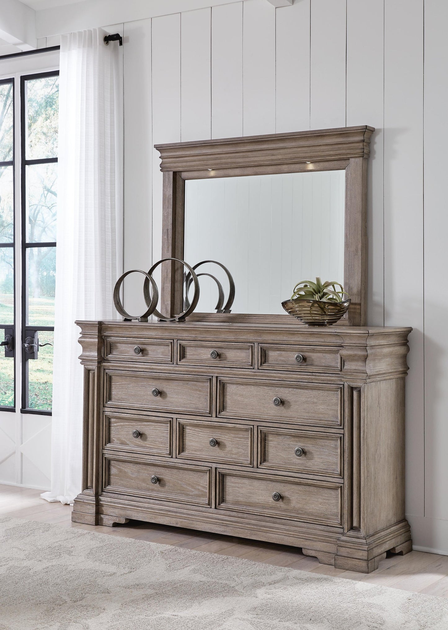 Blairhurst  Panel Bed, Dresser, Mirror, Chest And Nightstand