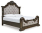 Maylee  Upholstered Bed, Dresser, Mirror, Chest And Nightstand