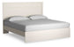 Stelsie  Panel Bed With Mirrored Dresser And Nightstand