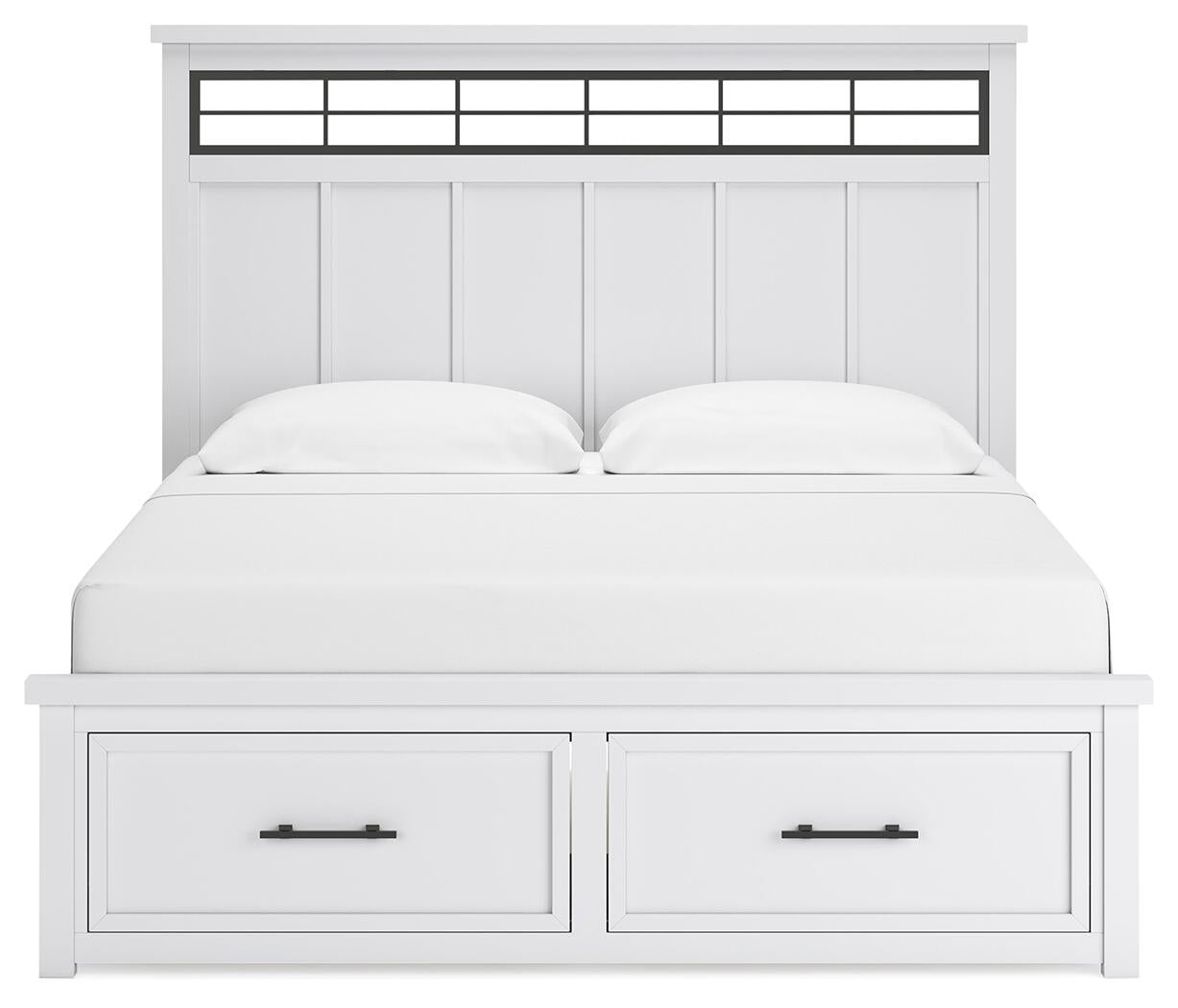 Ashbryn  Panel Storage Bed, Dresser And Mirror