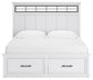 Ashbryn  Panel Storage Bed, Dresser And Mirror