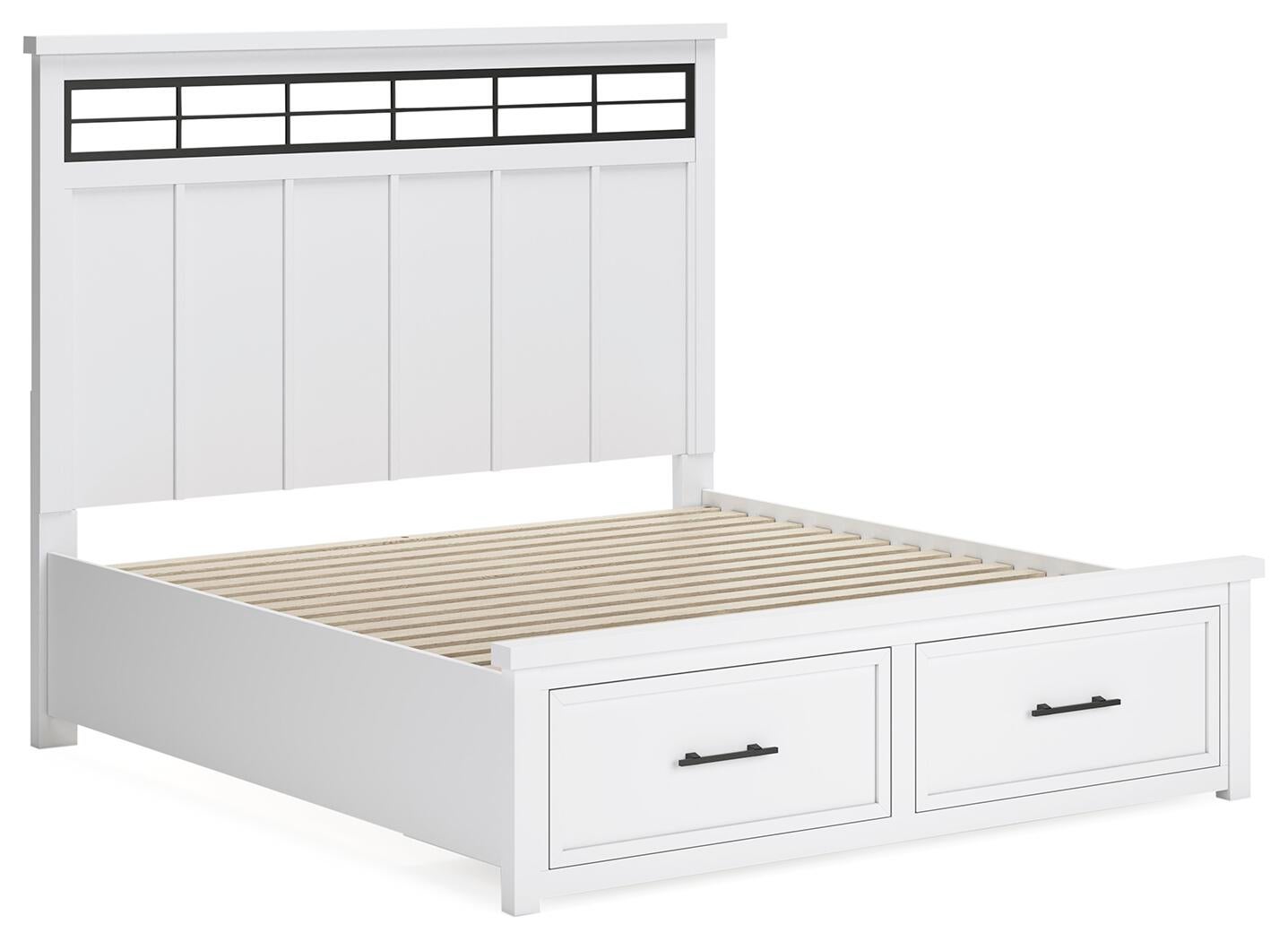 Ashbryn  Panel Storage Bed, Dresser And Mirror