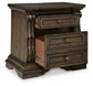 Maylee  Upholstered Bed, Dresser, Mirror, Chest And Nightstand