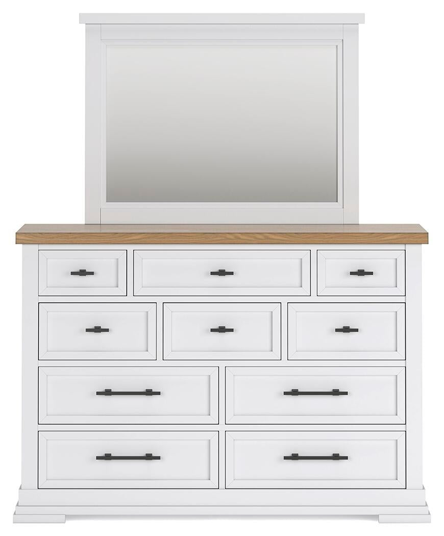 Ashbryn California  Panel Storage Bed, Dresser, Mirror, Chest And Nightstand