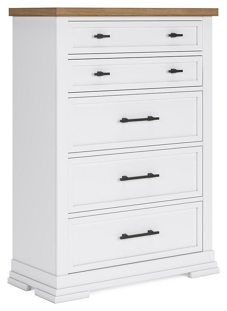 Ashbryn California  Panel Storage Bed, Dresser, Mirror, Chest And Nightstand