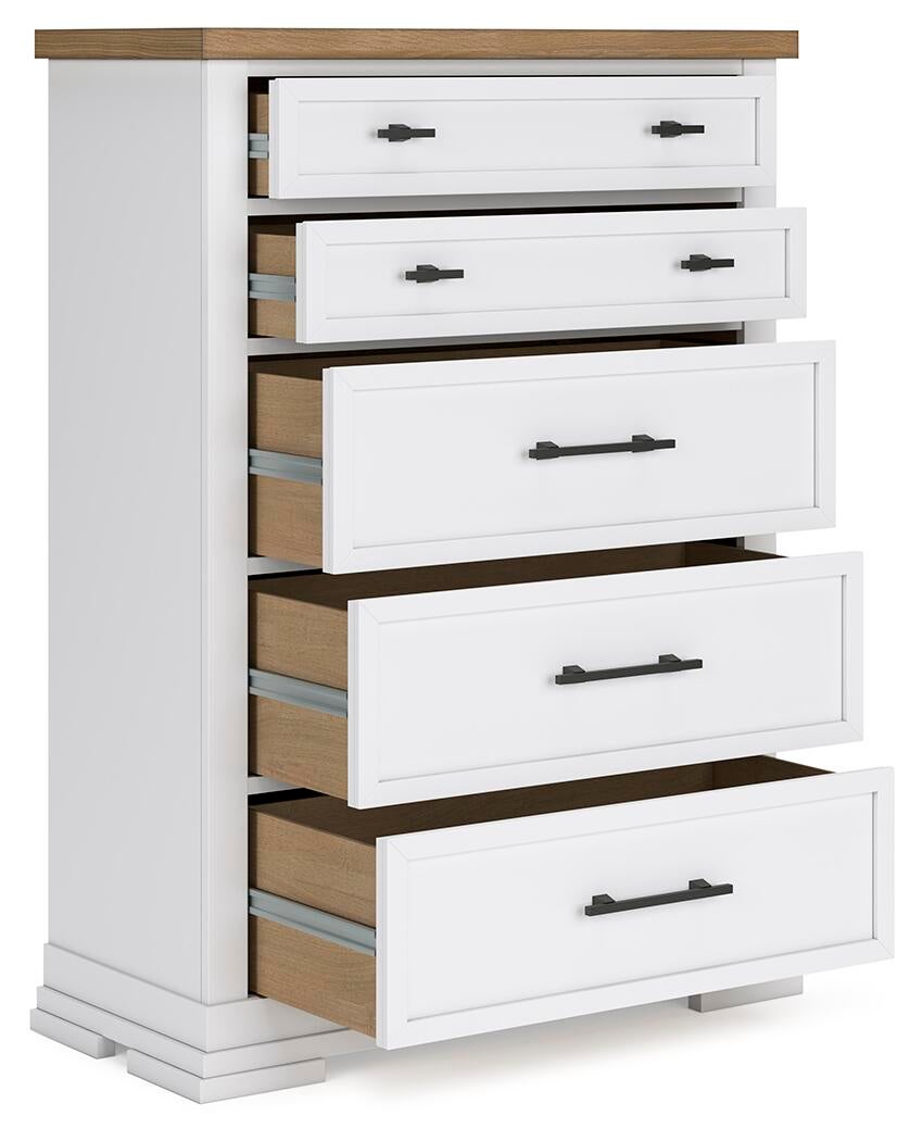 Ashbryn California  Panel Storage Bed, Dresser, Mirror, Chest And Nightstand